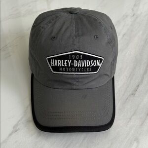 Harley-Davidson Gray and Black Cap